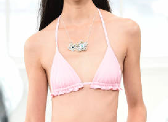 NYFW Sample - Ruffle Triangle Bikini Top